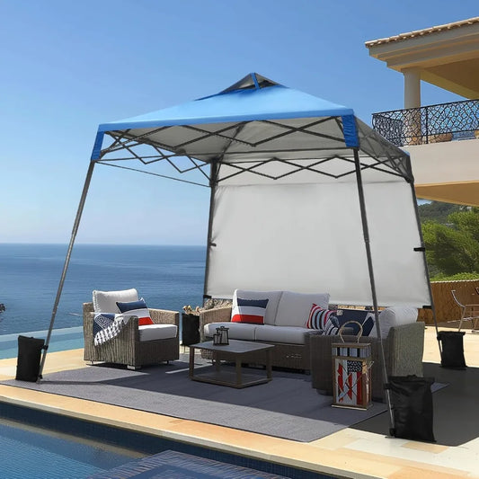 8x8 Ft Pop Up Canopy Tent Vented Top Easy One Person