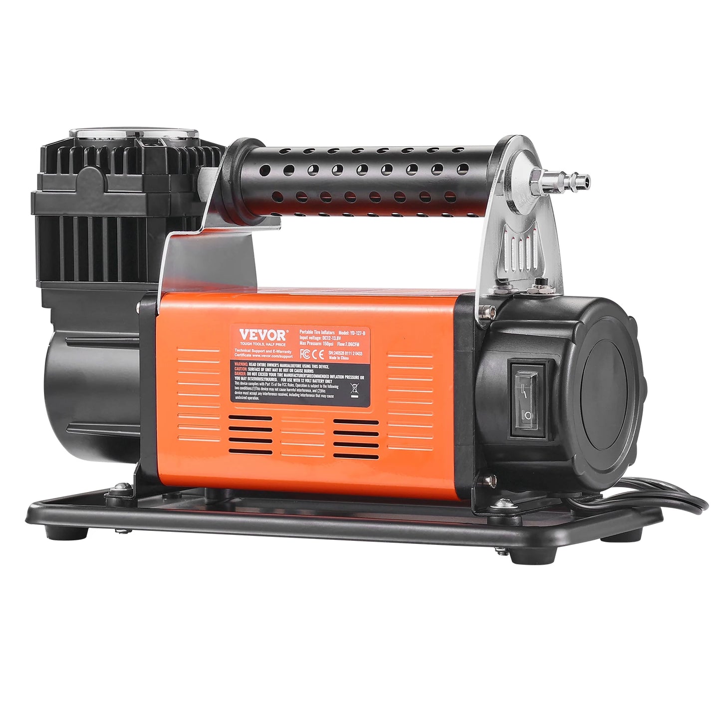 SucceBuy Dual Cylinder 150 PSI Heavy Duty Air Compressor