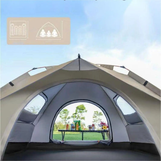 Automatic Pop Up Camping Tent Sunshade For 3 To 4 People