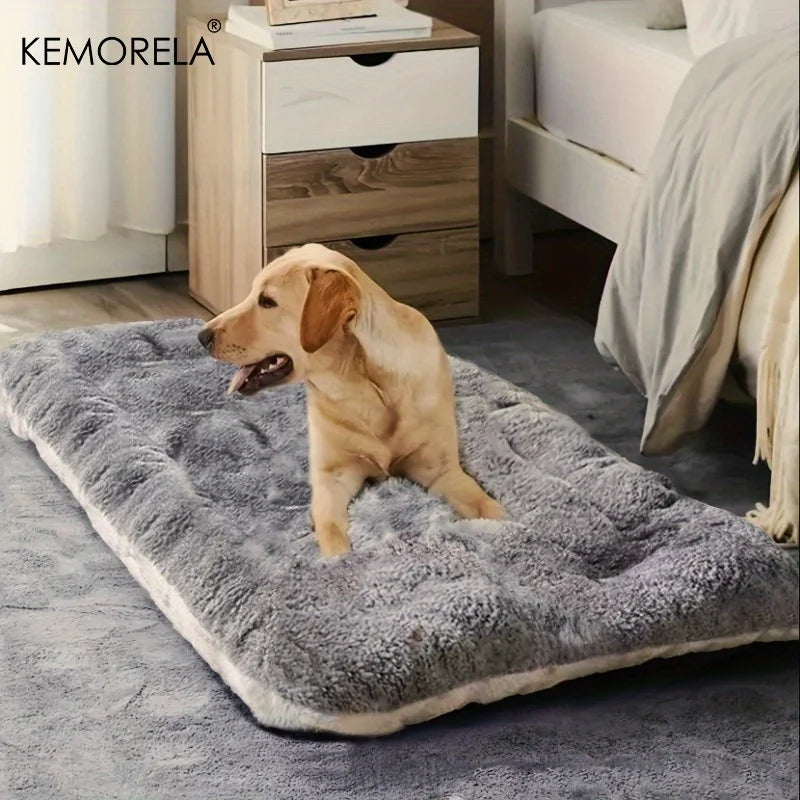 KEMORELA XL Plush Dog Bed Super Soft Polyester Mat