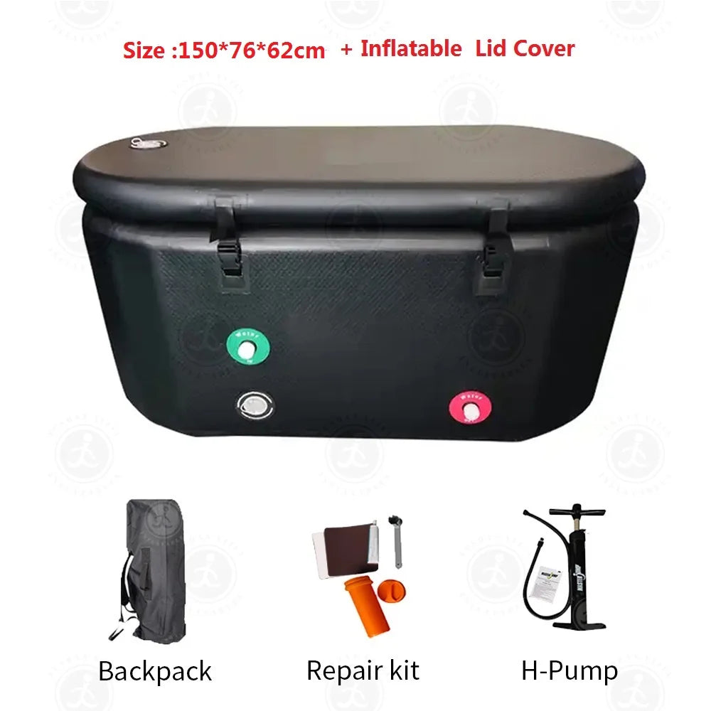 Portable Foldable Cold Plunge Tub Inflatable Recovery Ice Bath for Athletes Outdoor Water Chiller