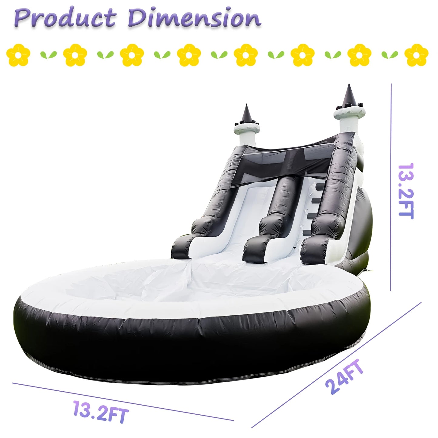 King Inflatable Summer Outdoor Slide Air Bounce Water Amusement Play Equipment Inflatable Water Double Slide Bubble Ball Pit