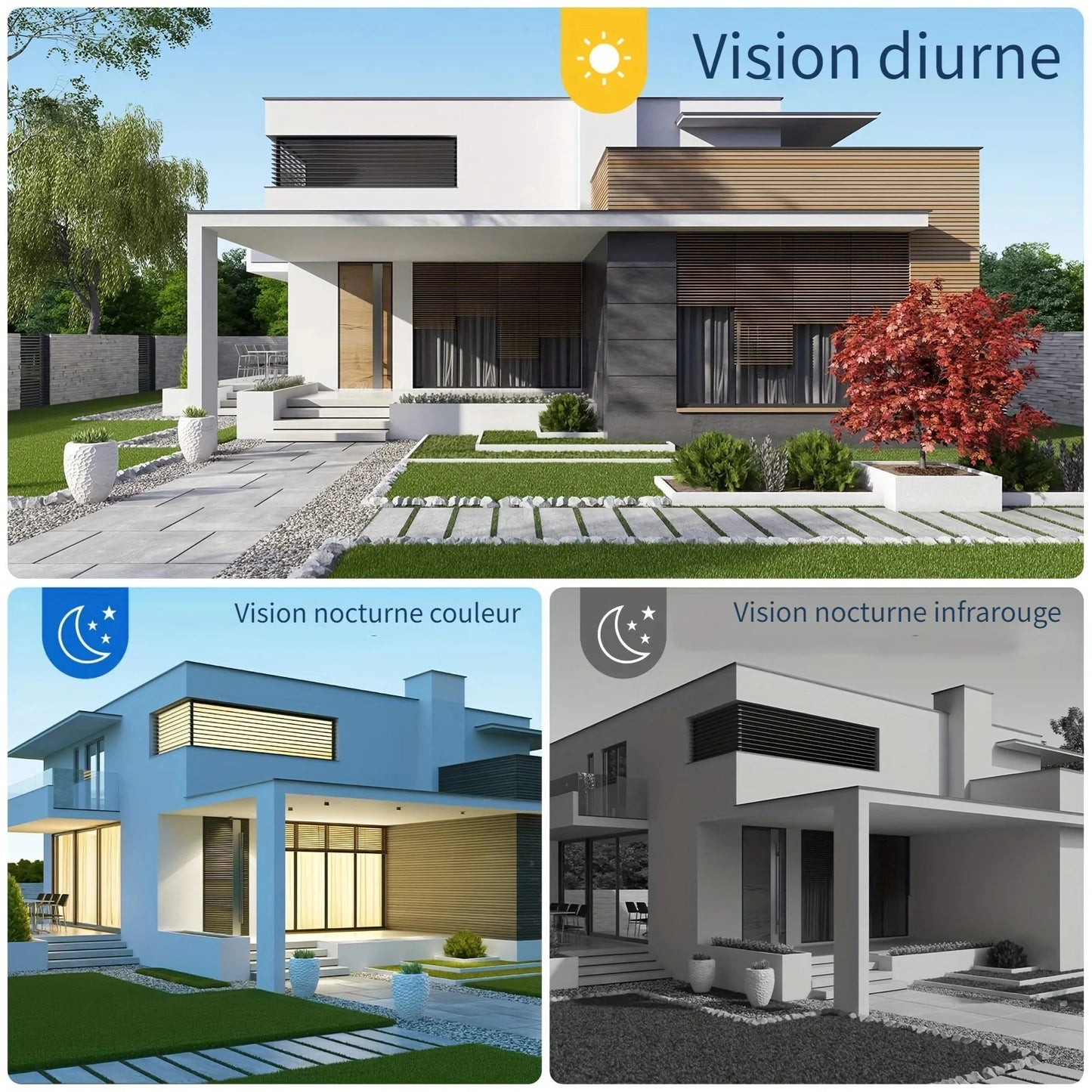 Wireless Outdoor Security Camera 3MP Battery Powered