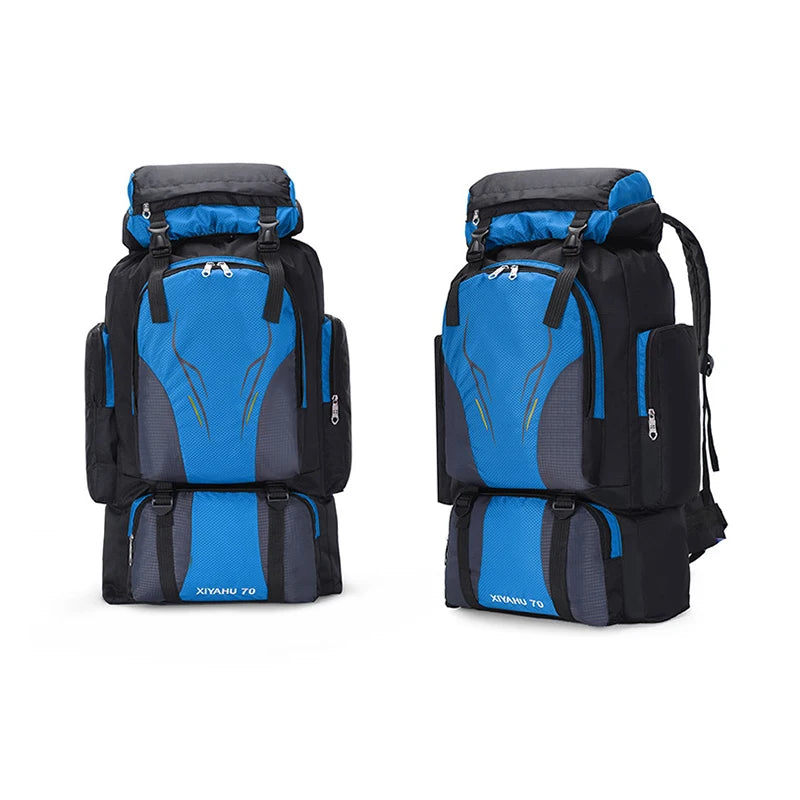Camping High Capacity Hiking Backpack for Men and Women 70L Waterproof Outdoor Travel Sports Bag