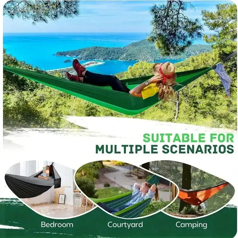 Outdoor Camping Hammock Portable Double Hammock Beach Ready