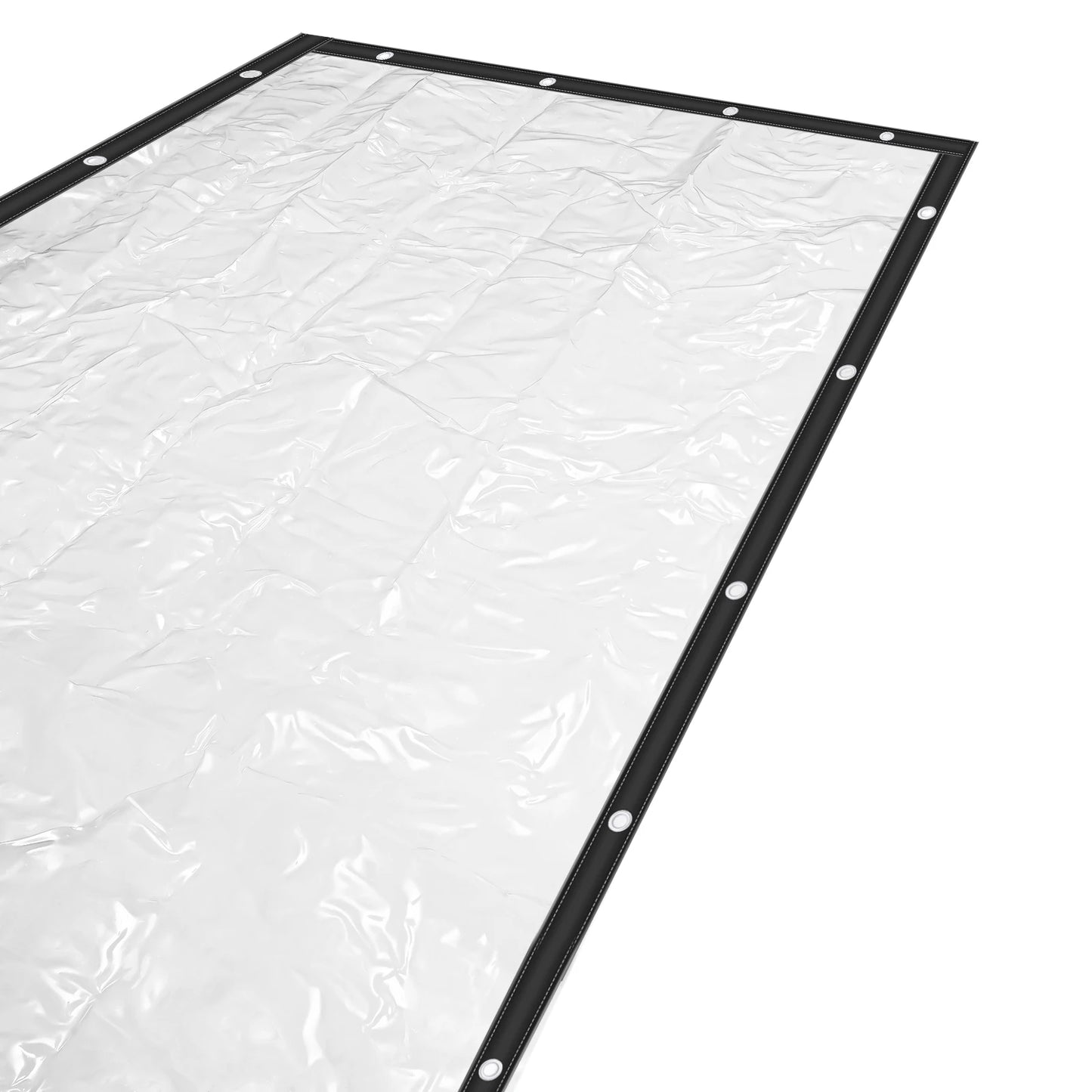 8 By 16 Ft Rainproof Clear PVC Tarpaulin Curtain 0.5mm