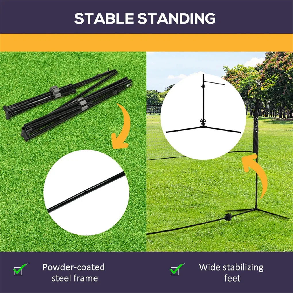 New Portable Badminton Set with Adjustable Height for Badminton and Volleyball