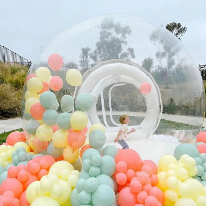 Transparent Inflatable Bubble Dome Tent PVC With Blower