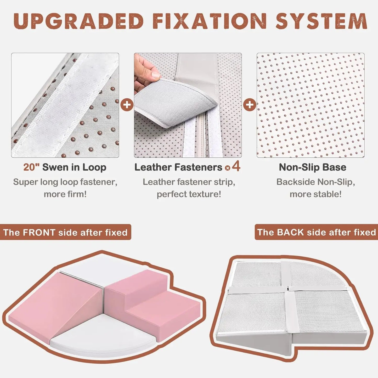 Large 4 Pieces Toddler Climbing Toys Non Toxic Eco Friendly Indoor Soft Play Equipment