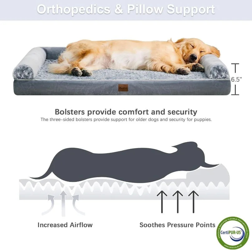 Orthopedic Foam Dog Bed With Removable Washable Cover