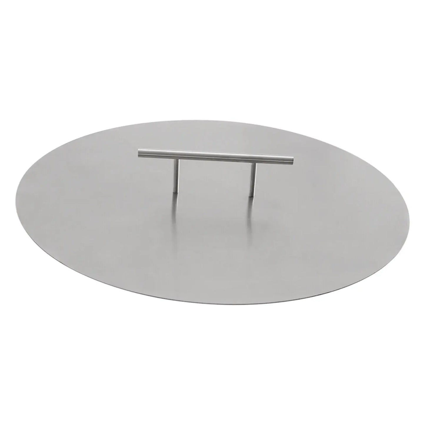 20 Inch Fire Pit Lid Cover Stainless Steel Durable Weather Resistant for Drop In Burner Pan