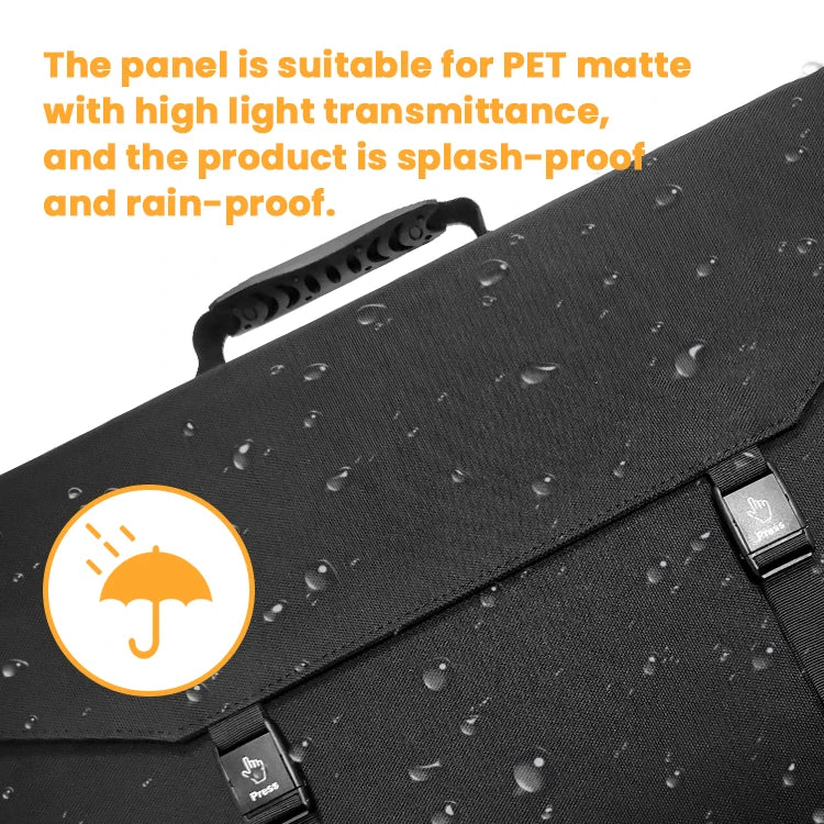 Ctolity 100W 18V Portable Foldable Flexible Monocrystalline Solar Panel Charger for Camping Outdoor Travel