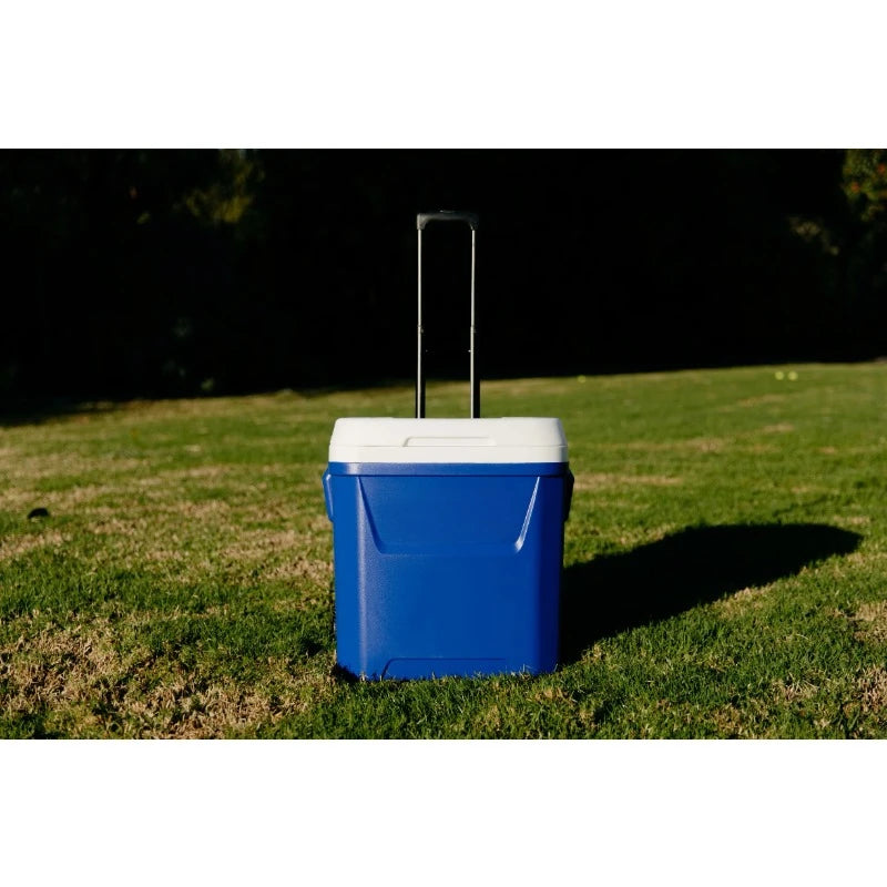 60 QT Portable Rolling Cooler for Outdoor Picnics and Yard Parties