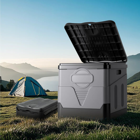 Portable Camping Toilet For Adults Folding Potty With Lid