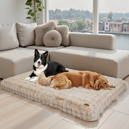 Ultra Plush Dog Bed Soft Cushion Large Dog Crate Mattress