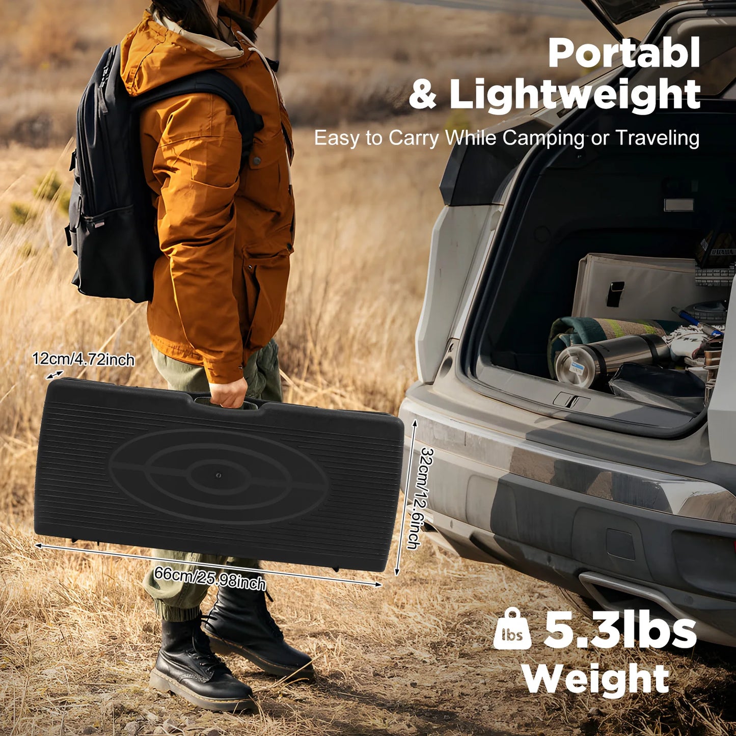 Two Burner Portable Butane Camping Stove With Carry Case