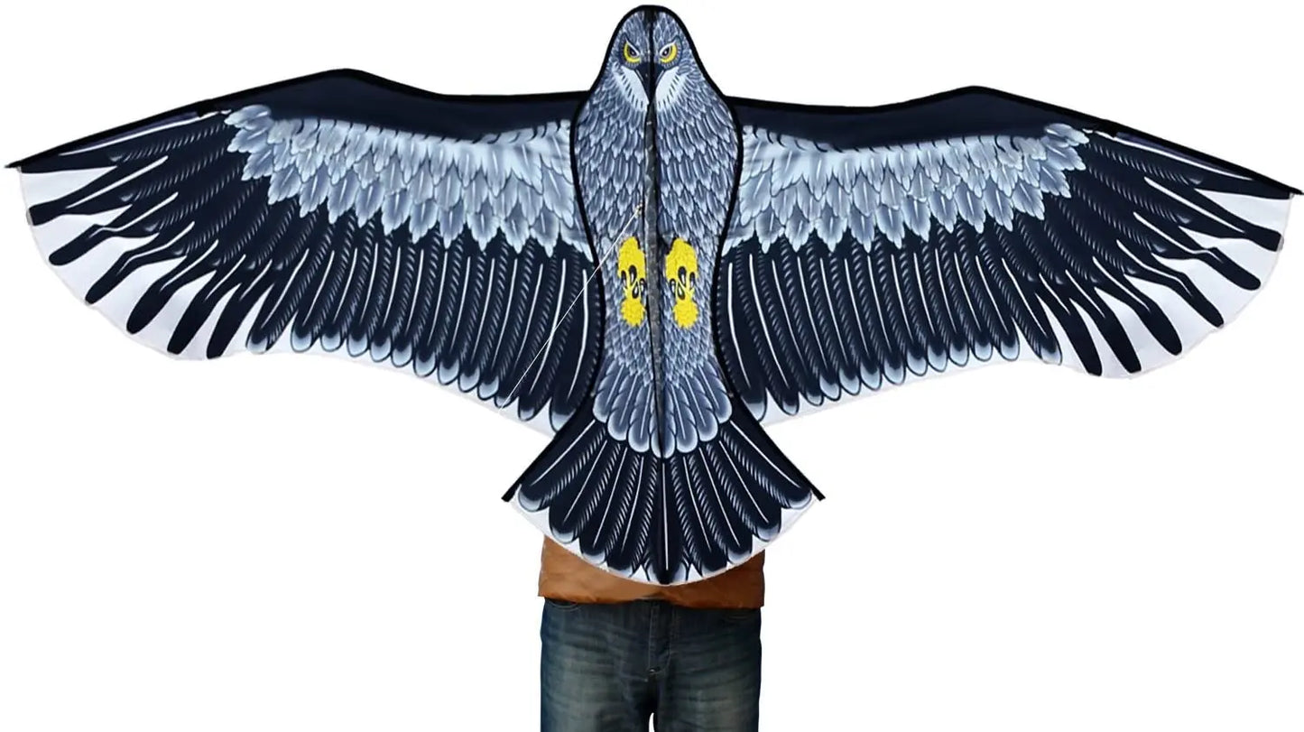 New Outdoor Fun Sports Huge 185cm Eagle Kite With Handle Line Novelty Toy For Adults And Kids Large Good Flying