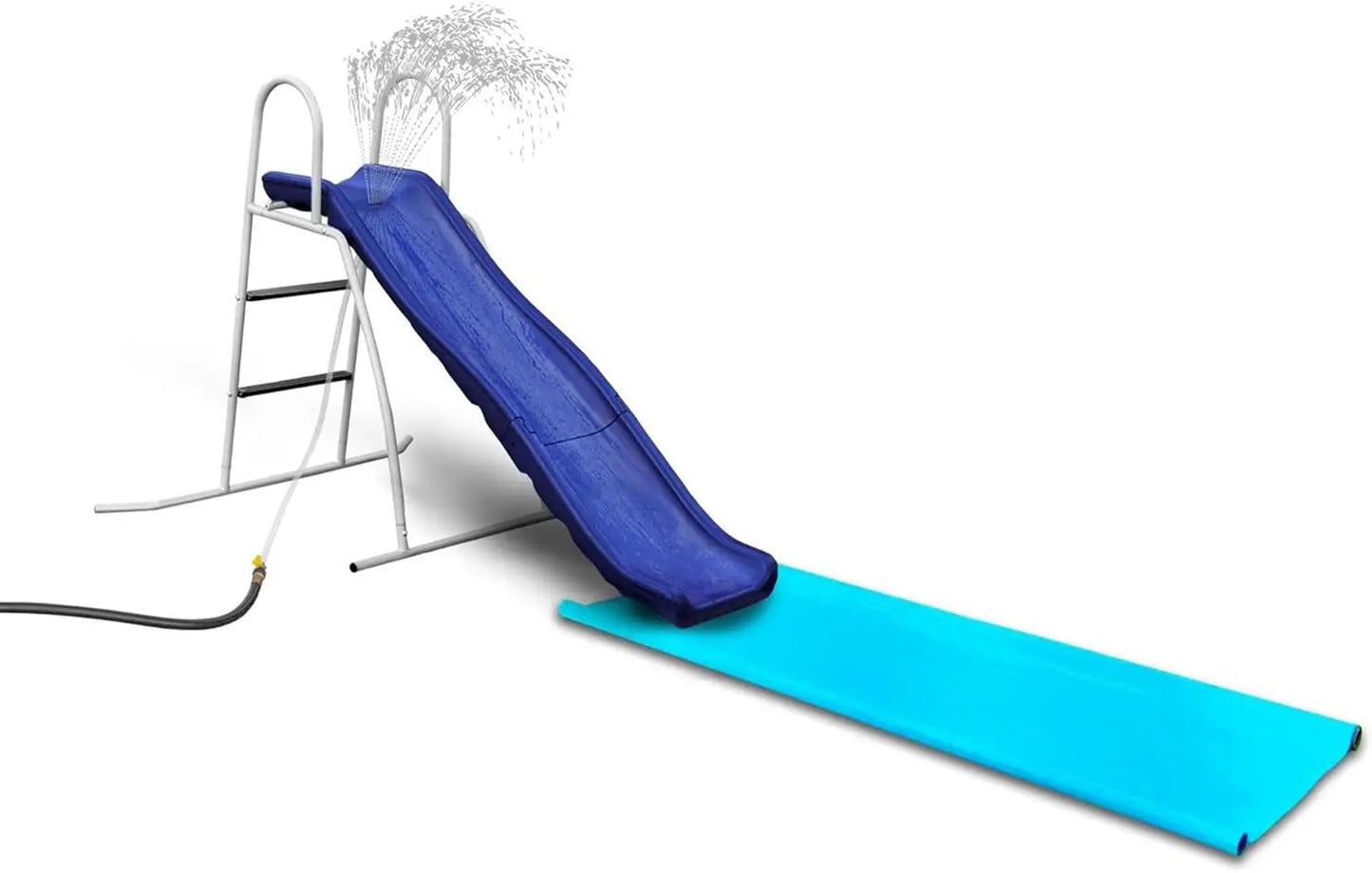 Water Wave Slide Plus for Kids Ages 3 to 8 Freestanding Outdoor Waterslide with Built-in Adjustable Sprinkler and Ground Tarp