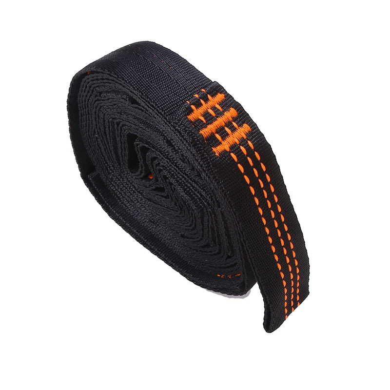 Two Pack Hammock Straps 600 Lbs 5 Ring Polyester Belts