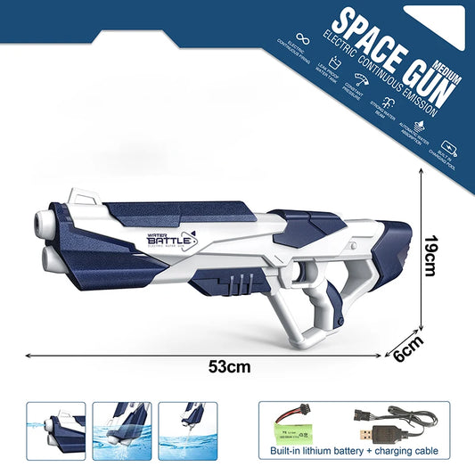 Electric Water Gun Pistol 10M Long Range Portable M416 Shooting Toy for Boys Summer Beach Outdoor Games