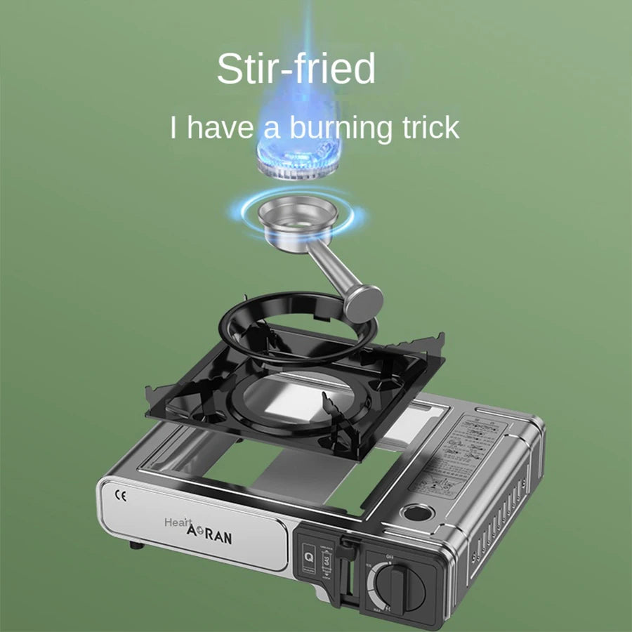 2900W Portable Card Camping Gas Stove For Outdoor Use