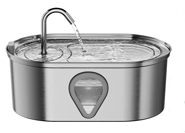 3.5L Cat Water Fountain Automatic Stainless Steel LED