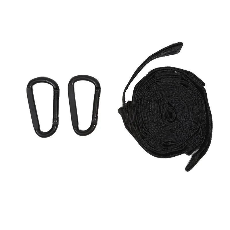 Two Pack Hammock Straps 600 Lbs 5 Ring Polyester Belts