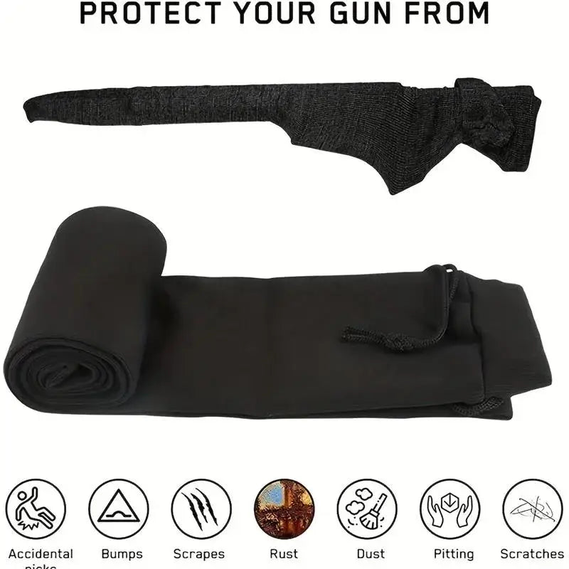 Silicone Treated Gun Sock Polyester Rifle Protection Sleeve