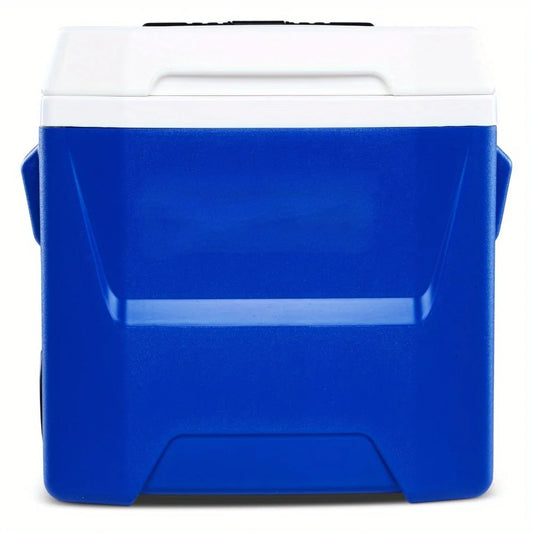 16 Quart Hard Ice Breast Cooler With Wheels For Outdoor Picnics Camping Large Capacity Easy To Clean