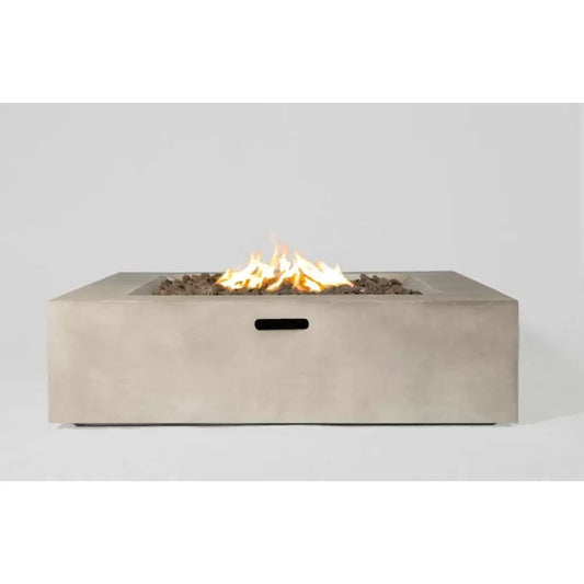 12 Inch Concrete Outdoor Fire Pit Table Modern Garden Patio Heater