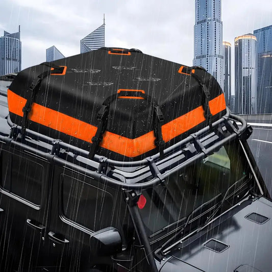 RV Car Roof Duffel Bag Waterproof Cargo Storage Bag for All Cars with or without Luggage Racks 21 Cubic Feet