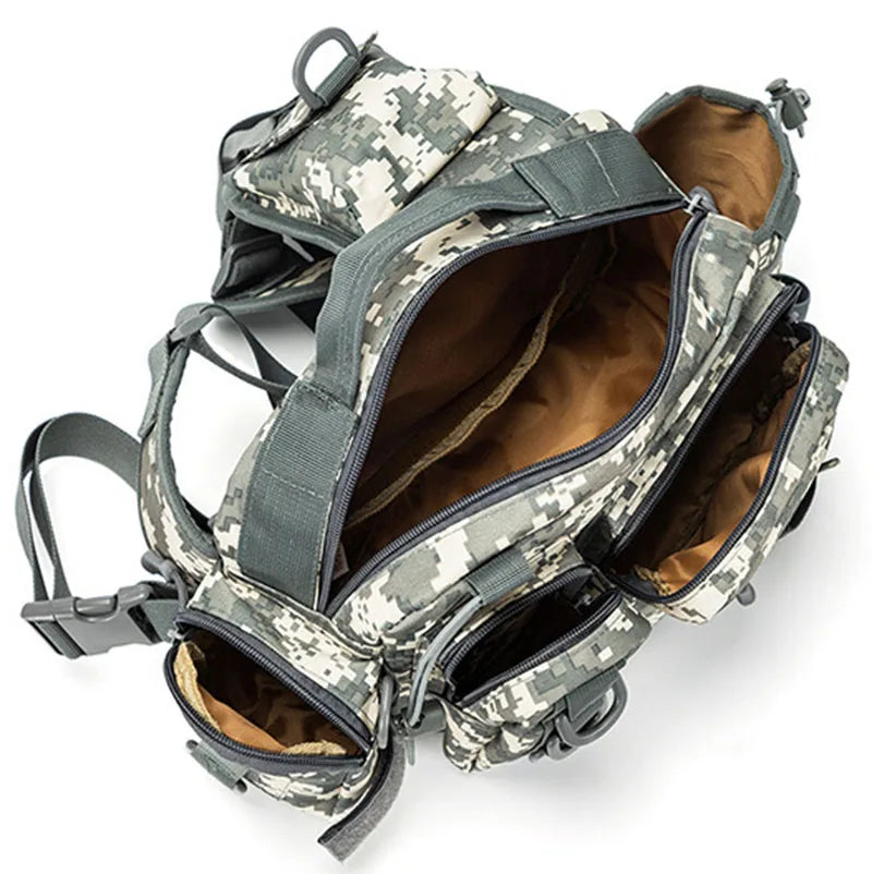 Outdoor Shoulder Bag Sports Climbing Backpack Tactical Hiking Camping Daypack Fishing Backpack