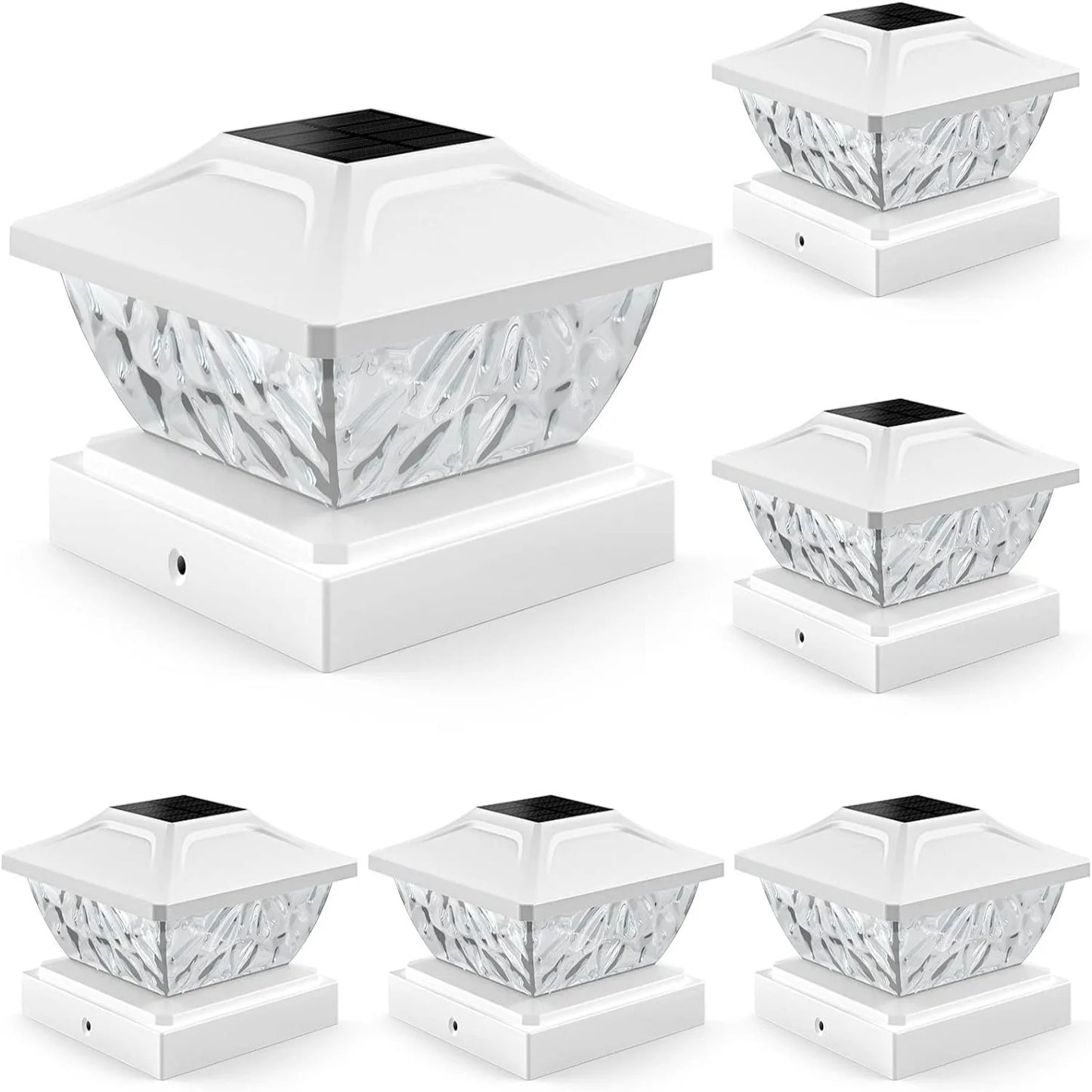 Bright Solar Post Deck Lights White For 4x4 4.5x4.5 5x5