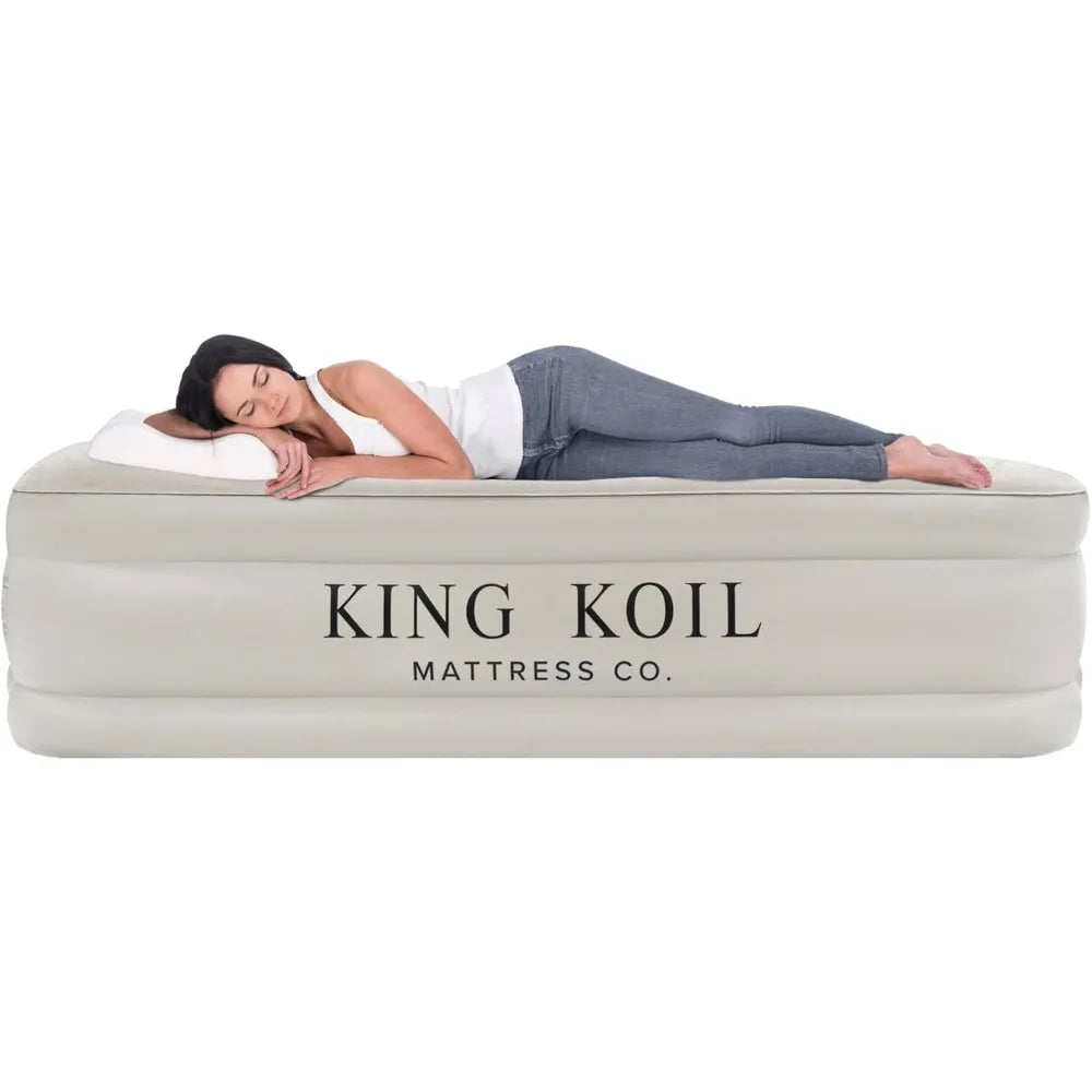 King Size Double Height Adjustable Air Mattress With Pump