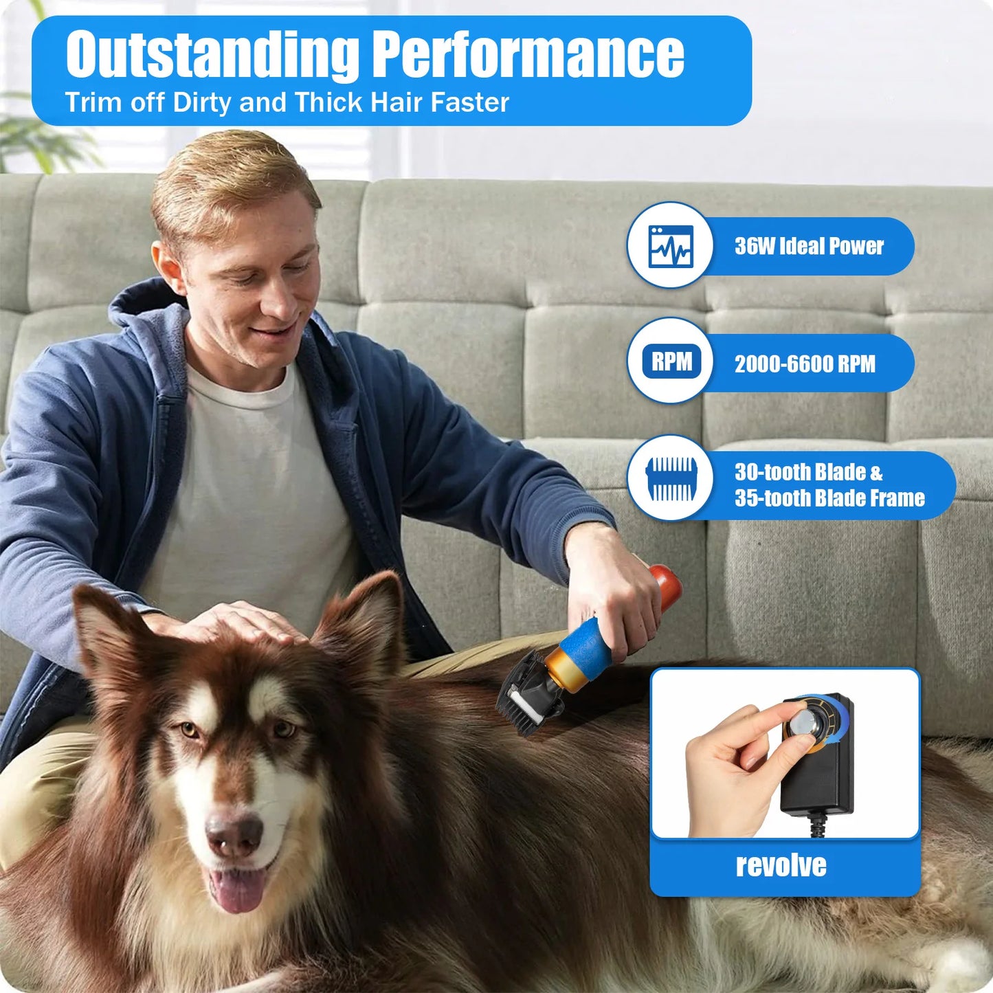 Electric Fur Shears For Pets And Farm Animals Clipper
