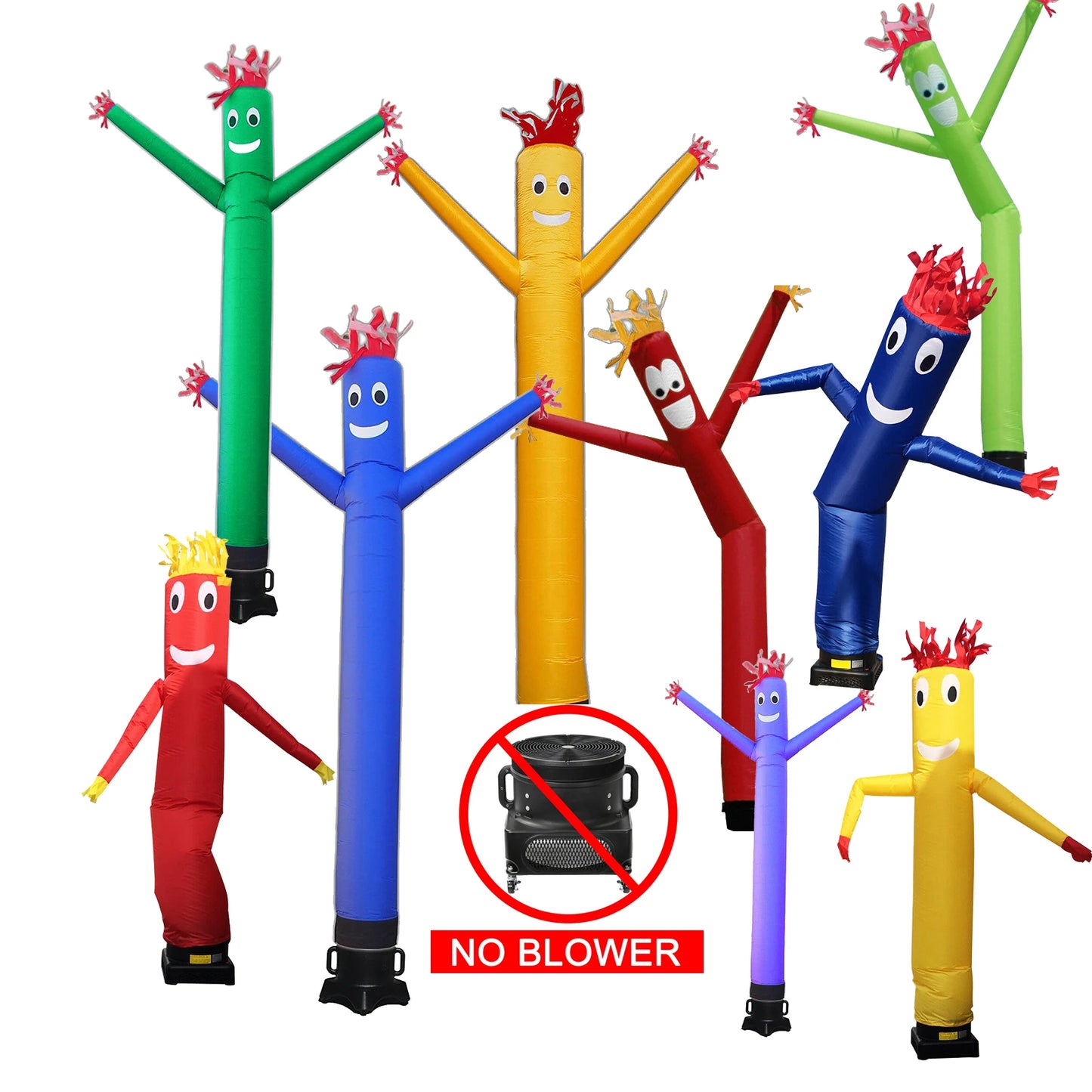 Wind Dancer Tube Man Cartoon Inflatable Dancer Air Puppet Outdoor Dancer Sky Dancing Man For Advertising Without Fan Blower