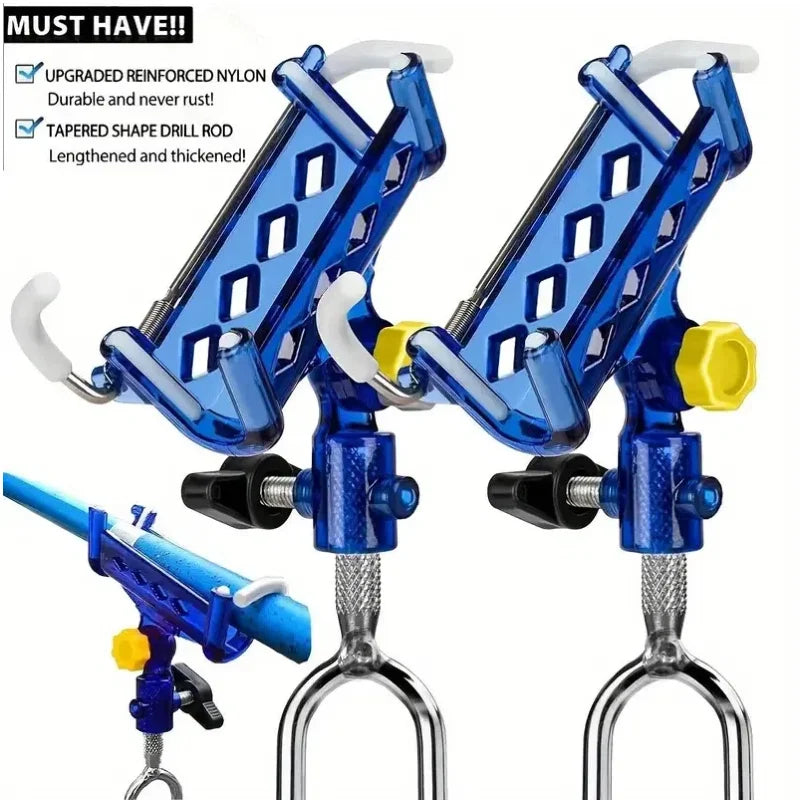 Two Piece Stainless Steel Fishing Rod Holder 360 Deg Lock