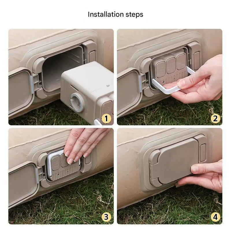 Camping Inflatable Air Mattress PVC Foldable With Pump
