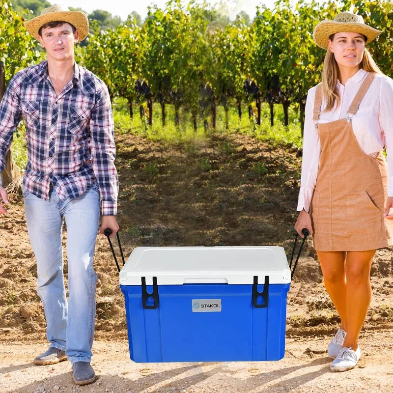 Goplus 58 Quart Cooler Ice Chest with 4 Day Ice Retention Heavy Duty Hard Cooler for Camping Outdoors