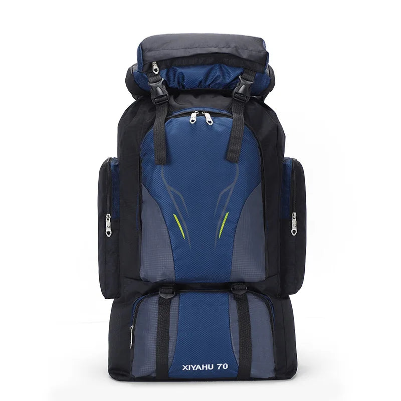 Camping High Capacity Hiking Backpack for Men and Women 70L Waterproof Outdoor Travel Sports Bag