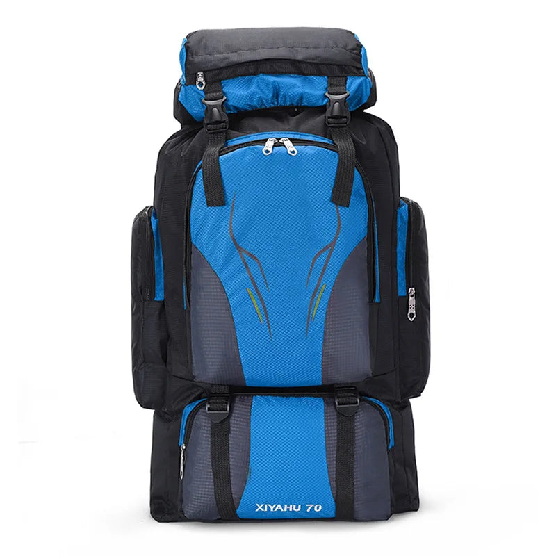 Camping High Capacity Hiking Backpack for Men and Women 70L Waterproof Outdoor Travel Sports Bag