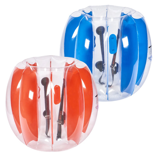 SucceBuy 2 Pack 2/3FT Inflatable Bumper Balls Body Sumo Zorb Balls for Kids and Teens Durable PVC Human Hamster Bubble Balls