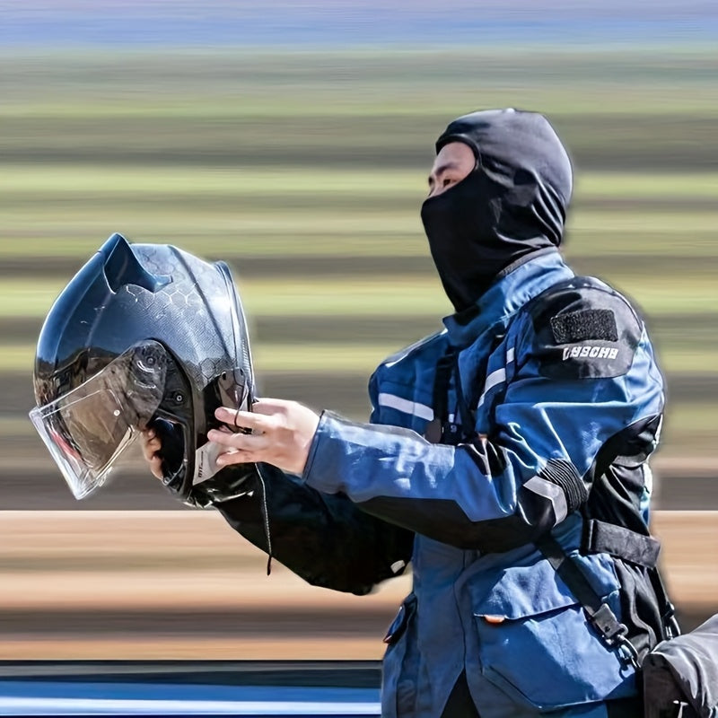 Balaclava Face Mask 2 Pcs Breathable 4 Way Stretch Black