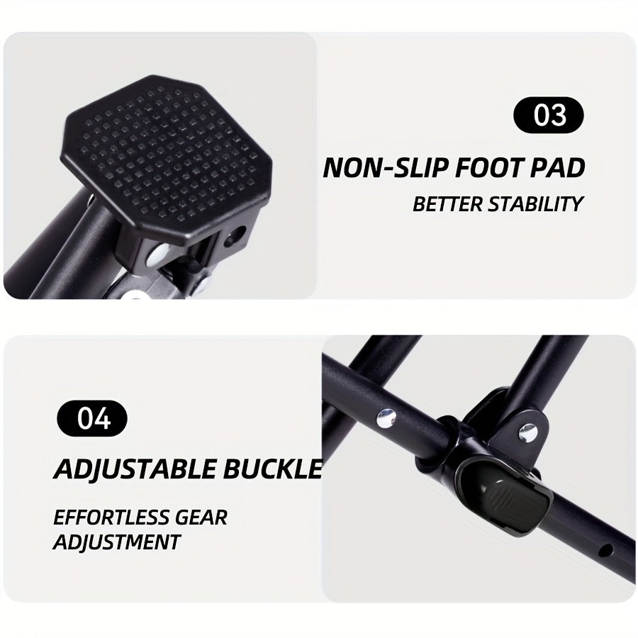 UPWELL Portable Folding Patio Chair With Carry Bag Adjustable Height Removable Footrests Outdoor Lounge Chair