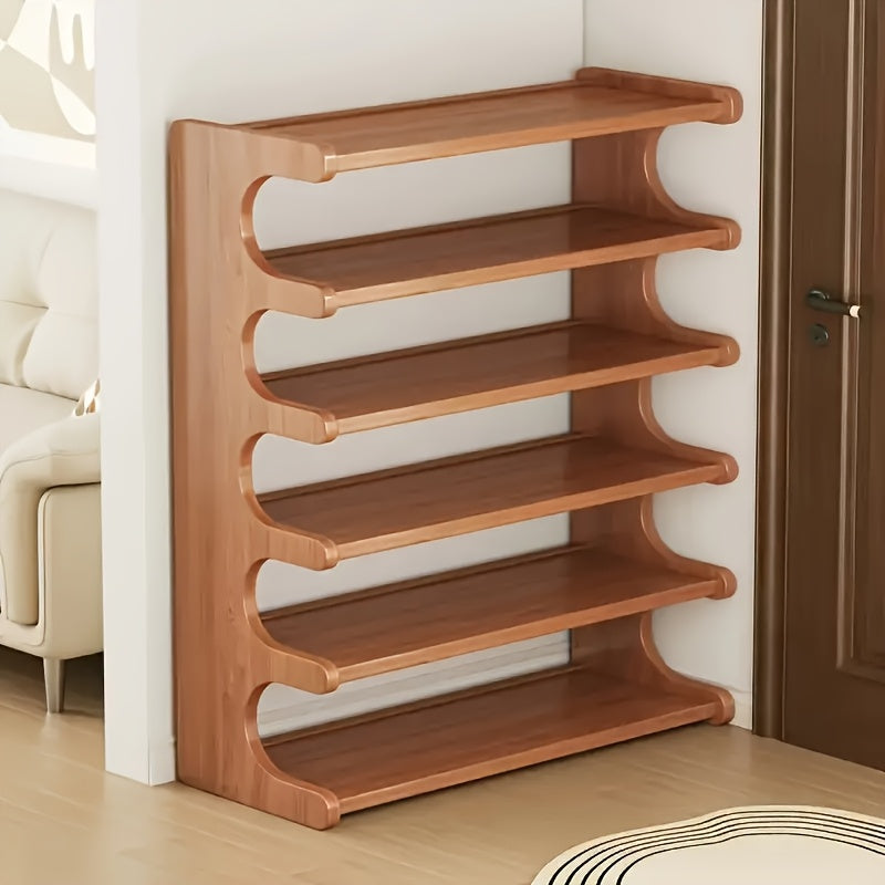 Bamboo Shoe Rack Storage Unit Space Saving Multi Layer