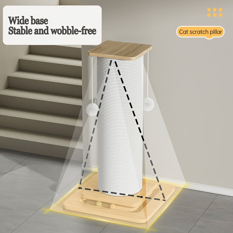 Extra Large Vertical Sisal Cat Scratching Post With Ball