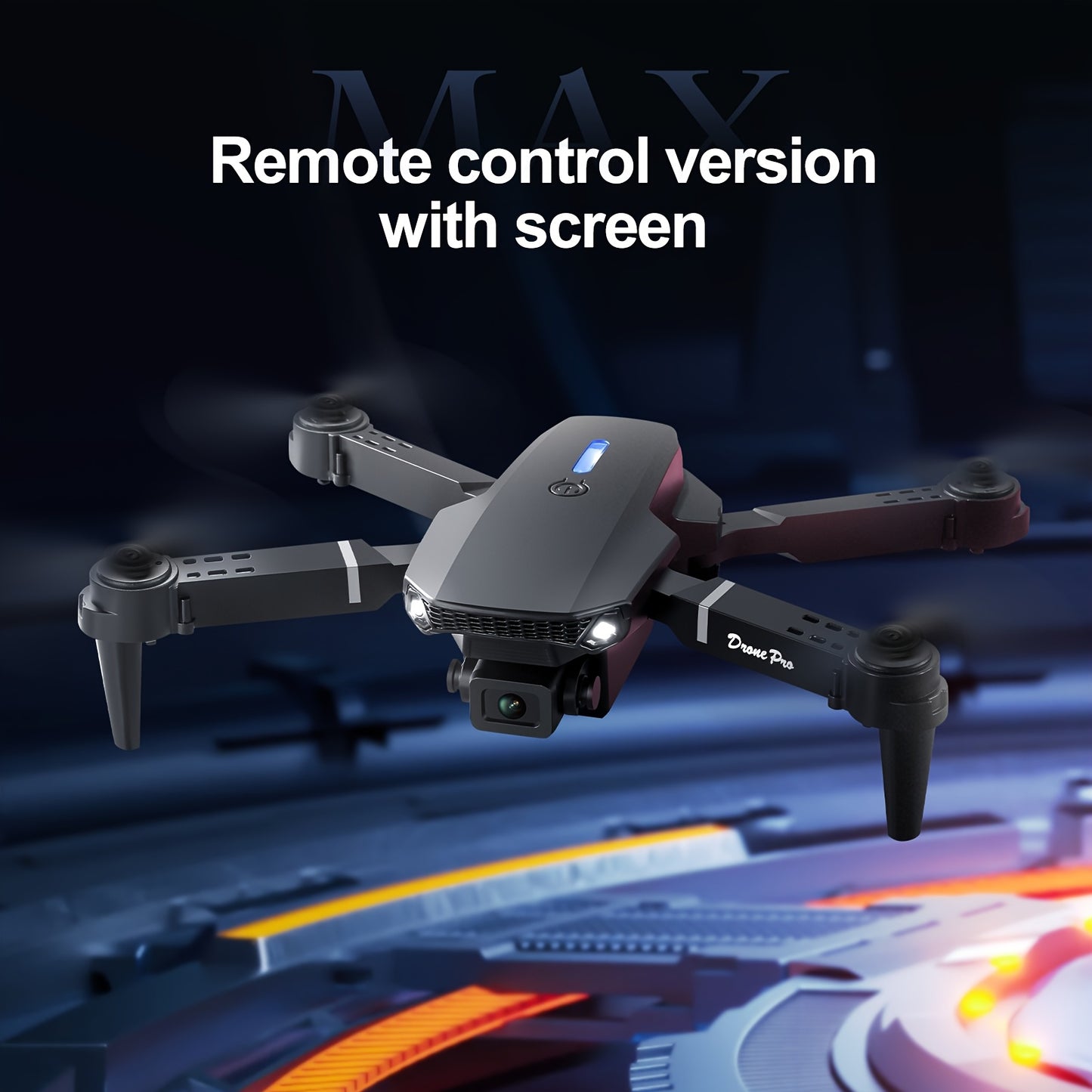 Drone Max Upgraded With 2 Batteries 4 Inch Screen Remote