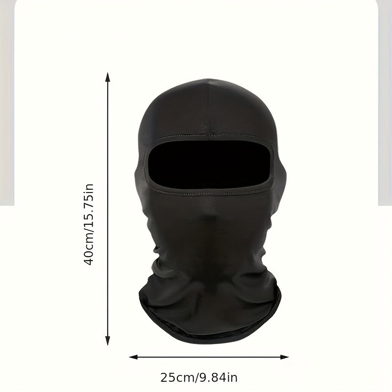 Balaclava Face Mask 2 Pcs Breathable 4 Way Stretch Black