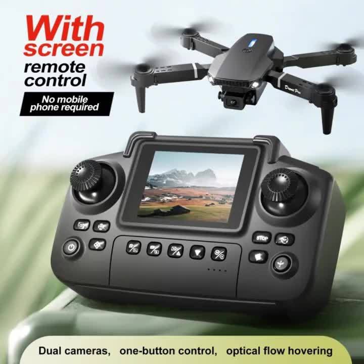 Drone Max Upgraded With 2 Batteries 4 Inch Screen Remote