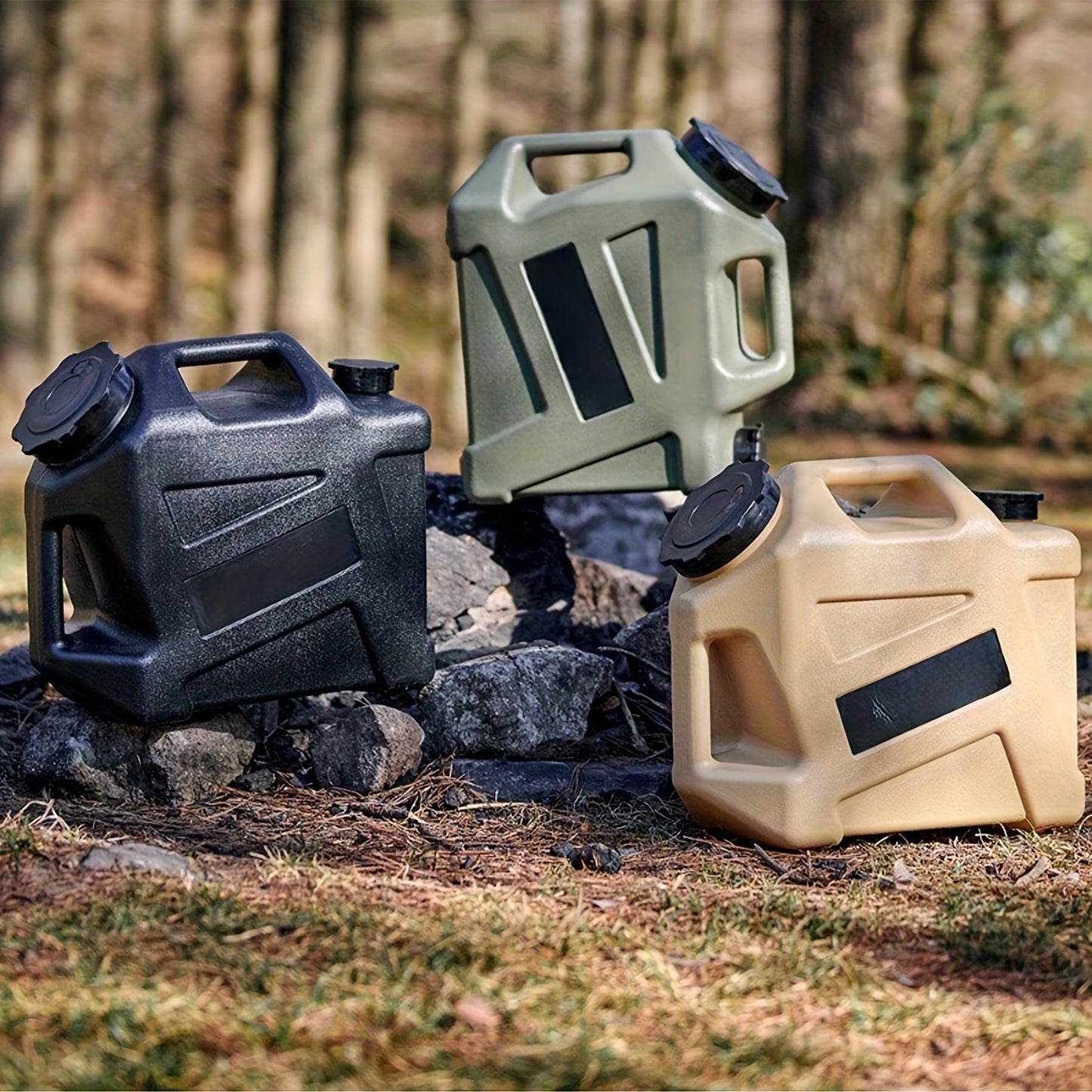 Military Green Portable Water Tank Leakproof Faucet 11L